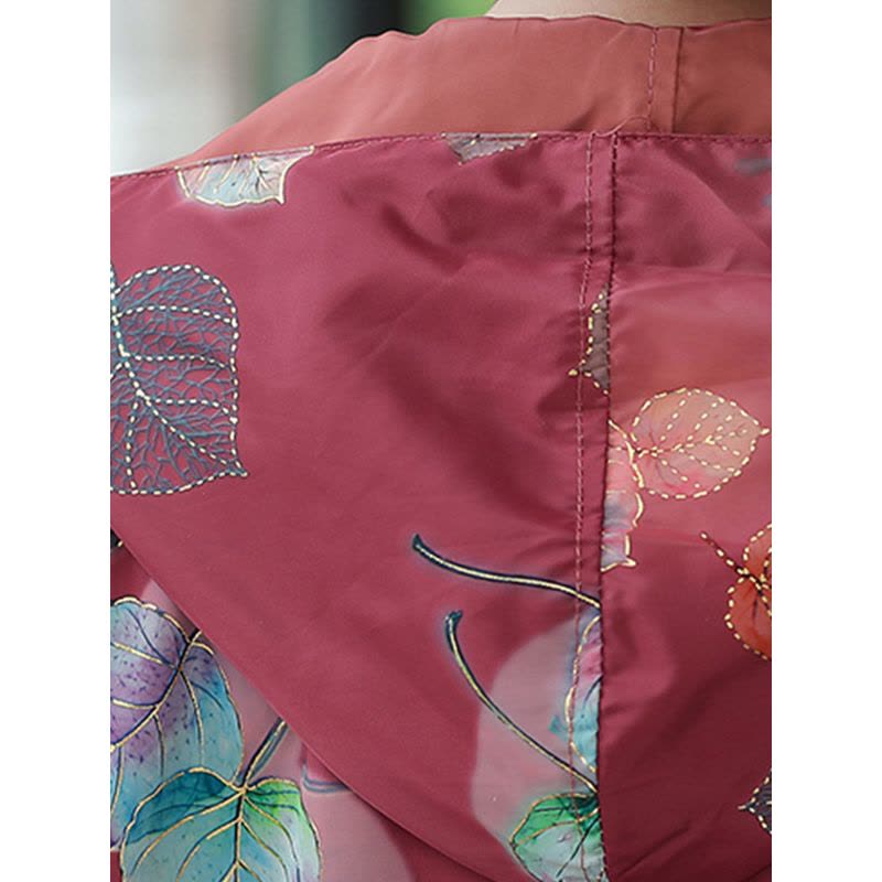 俞兆林2018春秋新款中老年女装妈妈装40-50岁长袖夹克休闲大码宽松外套图片