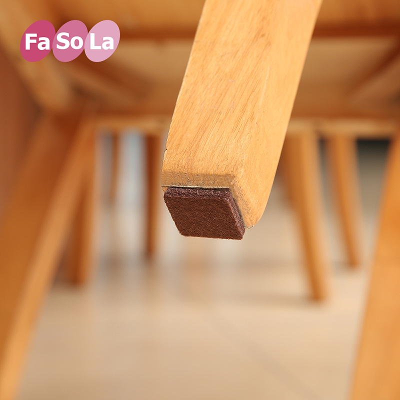 FASOLA日本桌脚垫桌椅垫脚加厚家具防滑垫地板保护垫桌脚套椅垫小号方形27MM