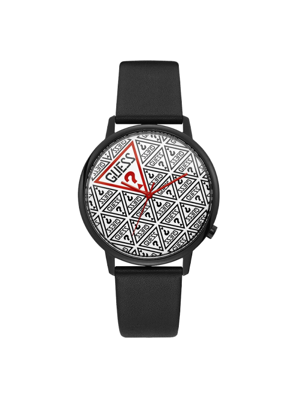 盖尔斯guess时尚潮流炫彩倒三角logo石英男士手表v1020m3