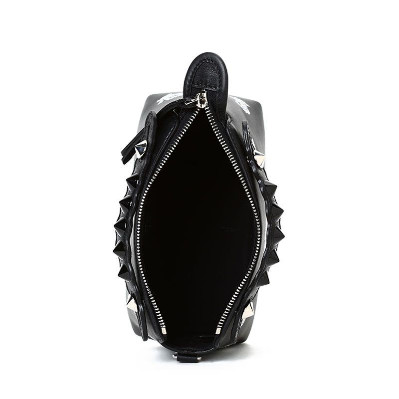 FENDI/芬迪 女包花朵装饰铆钉双挽手单肩斜挎包 8BL135图片