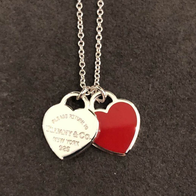 9点30开始 Tiffany & Co 蒂芙尼 Return to Tiffany系列 63520594 双心吊坠项链 双重优惠折后￥768元