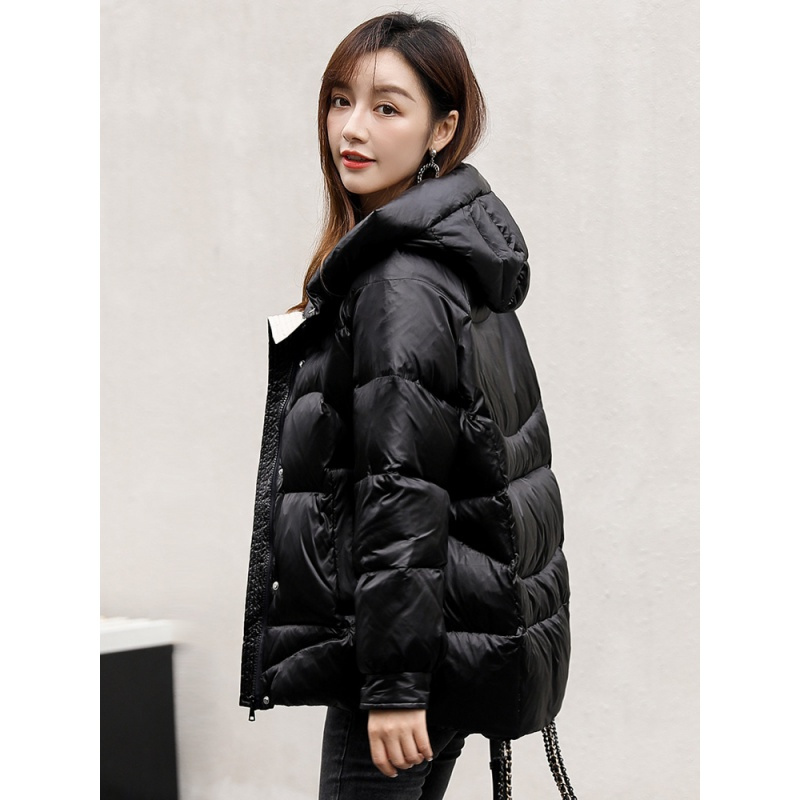 高梵亮面羽绒服女短款2020年新款冬季韩版时尚品牌矮个子外套潮牌