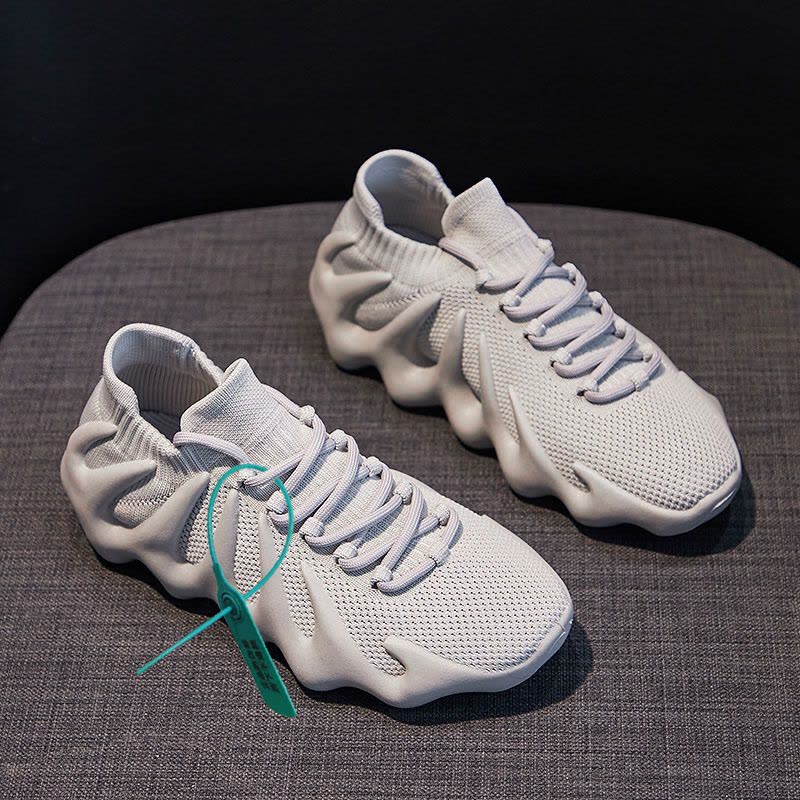 Ceba新款火山底椰子鞋2021夏季潮流飞织透气运动鞋个性低帮跑步女鞋图片