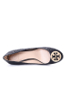 TORY BURCH/汤丽柏琦 女鞋菱格绗缝双T标志坡跟高跟鞋 33136