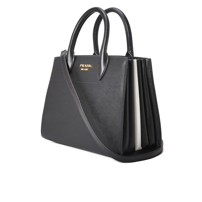 PRADA/普拉达 女士BIBLIOTEQUE风琴侧边中号手拎斜挎包 1BA050图片
