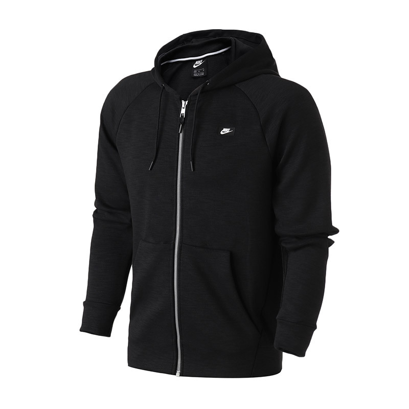 nike耐克男装外套春季连帽开衫针织防风休闲运动服928476l928476011黑