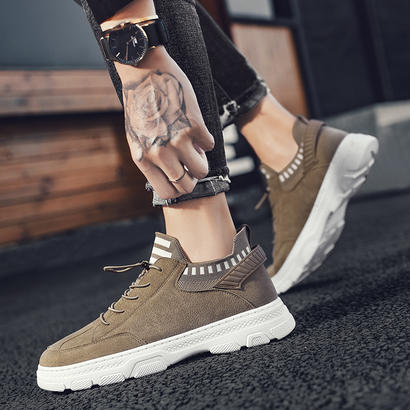 艾斯臣acesc新款男士工装板鞋百搭韩版潮流休闲鞋男潮运动鞋