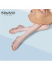 St&Sat/星期六舒适低跟夏季甜美后空粗跟露趾女凉鞋SS02115198