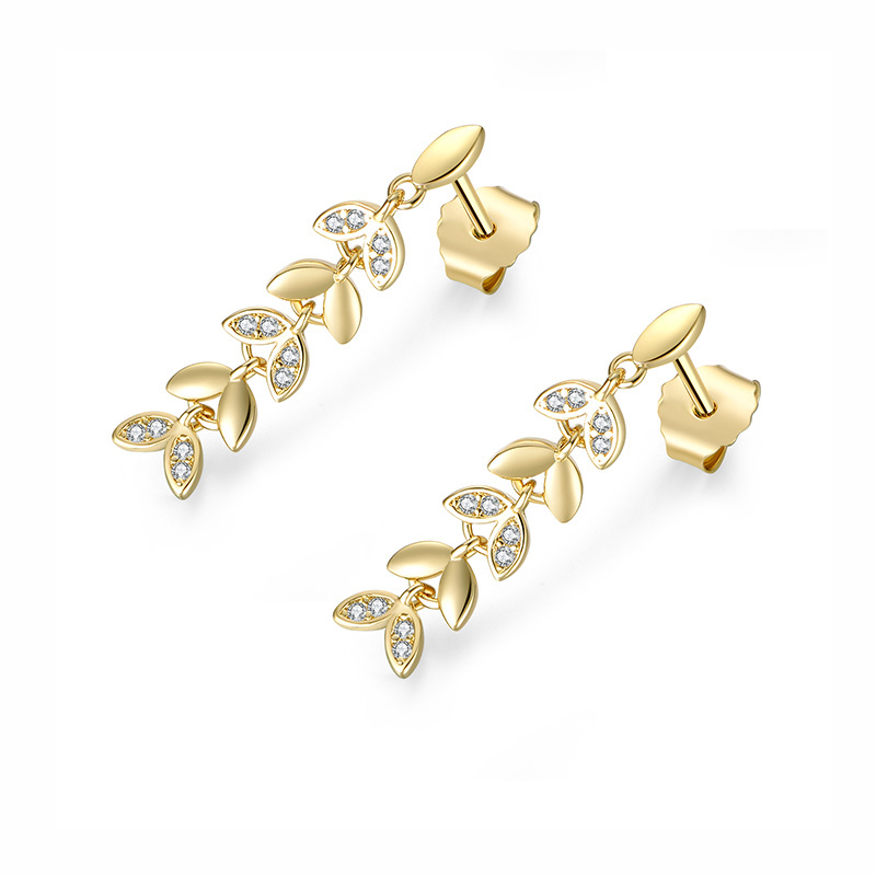 myfd耳环女s925银秘趣系列之金麦穗耳环生日礼物送女友mye192212gp