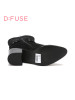 迪芙斯D:FUSE牛皮尖头中跟拉链皮带扣深口女鞋DF44115025