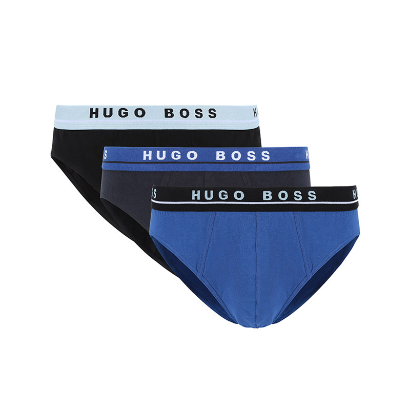 雨果博斯 HUGO BOSS 男士 棉质三角内裤三件套装50453315