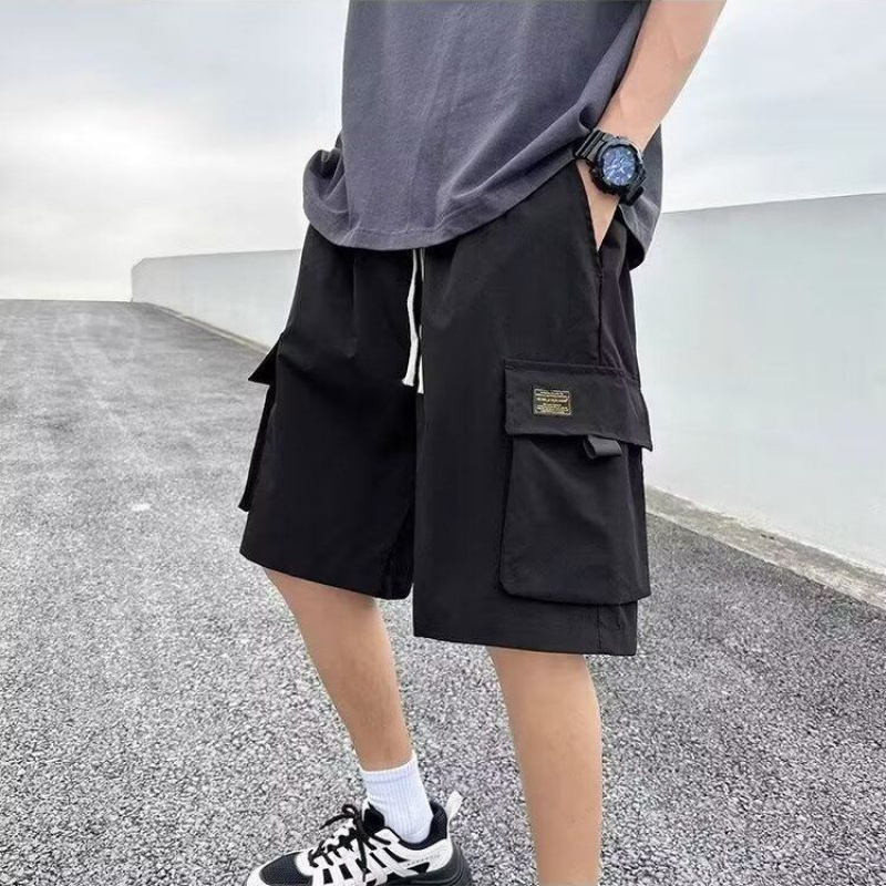 美式美式夏季薄款休闲工装短裤男大口袋潮牌大码五分中裤宽松休闲