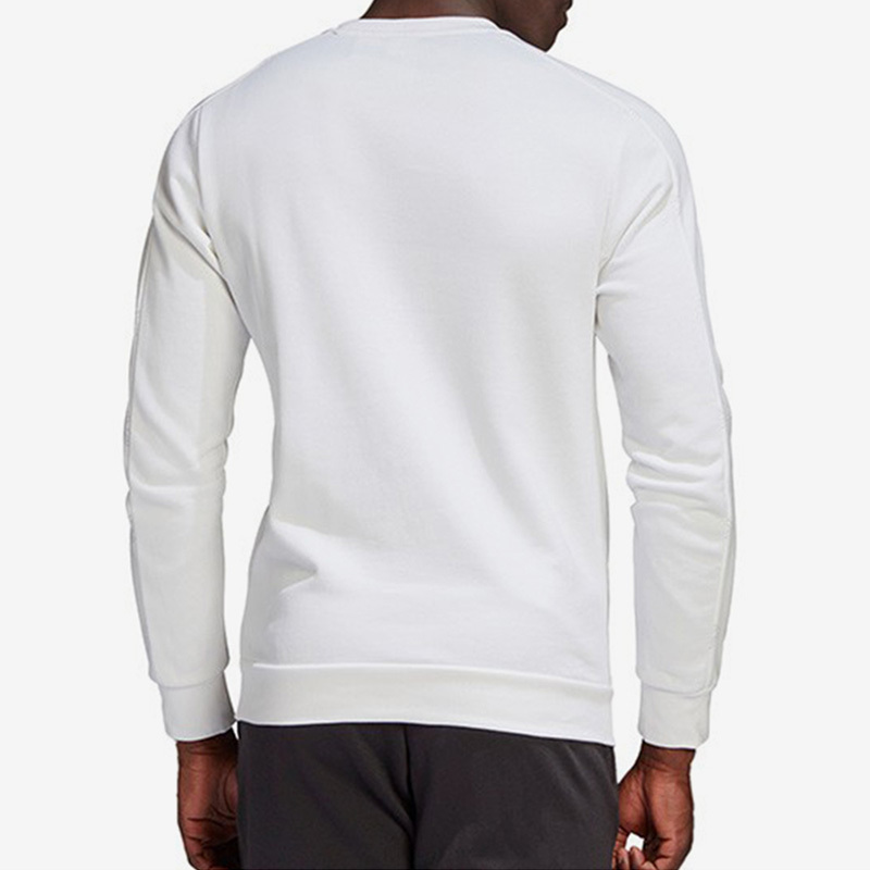 adidas阿迪达斯2020秋季新款男子圆领白色套头衫运动服卫衣gj6591