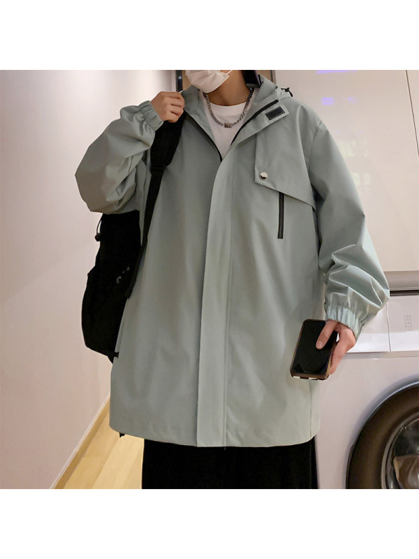 港风外套男冲锋衣男女同款2024新款户外防水防风春秋季登山钓鱼服