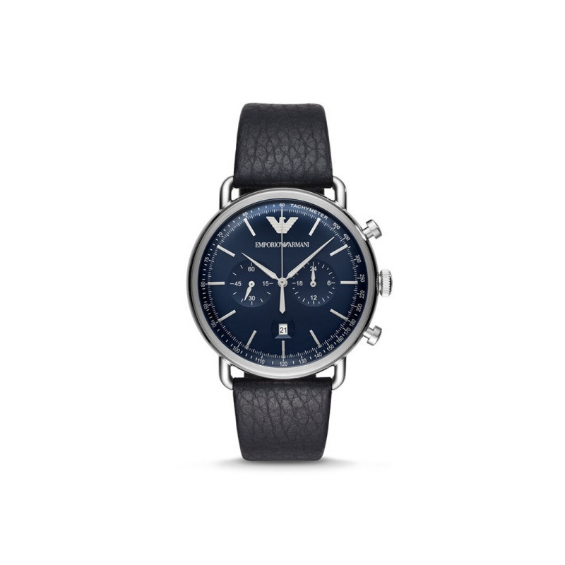 阿玛尼(EMPORIO ARMANI)手表 商务时尚皮带石英休闲男士腕表