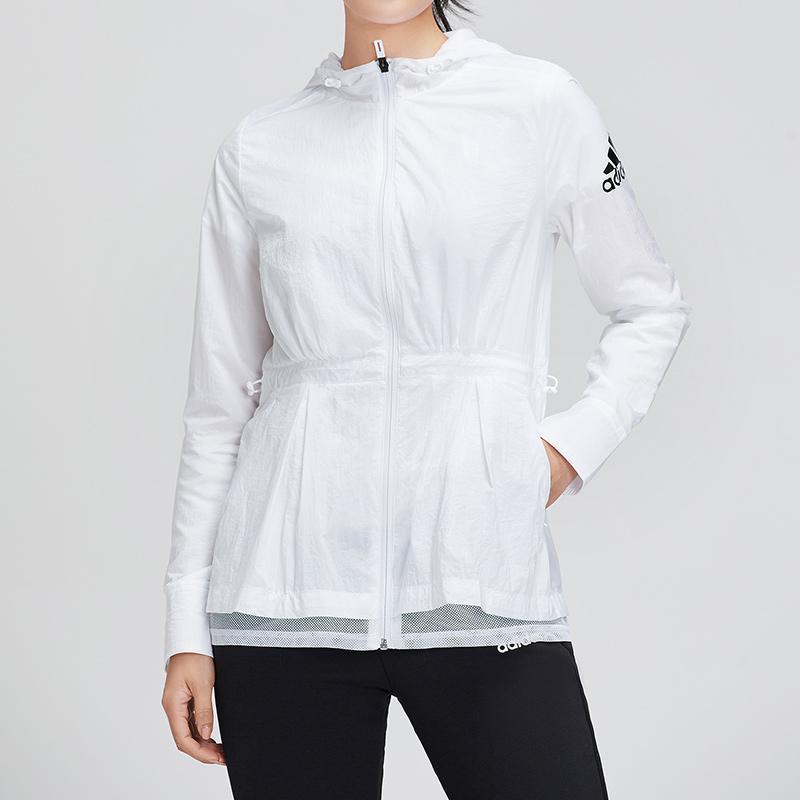 adidas女服外套夹克梭织休闲运动服EA3106