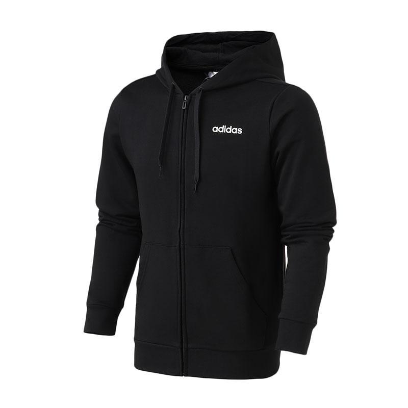 adidas阿迪达斯男服夹克外套2019中款常规款运动夹克开衫连帽休闲运动服DU0383