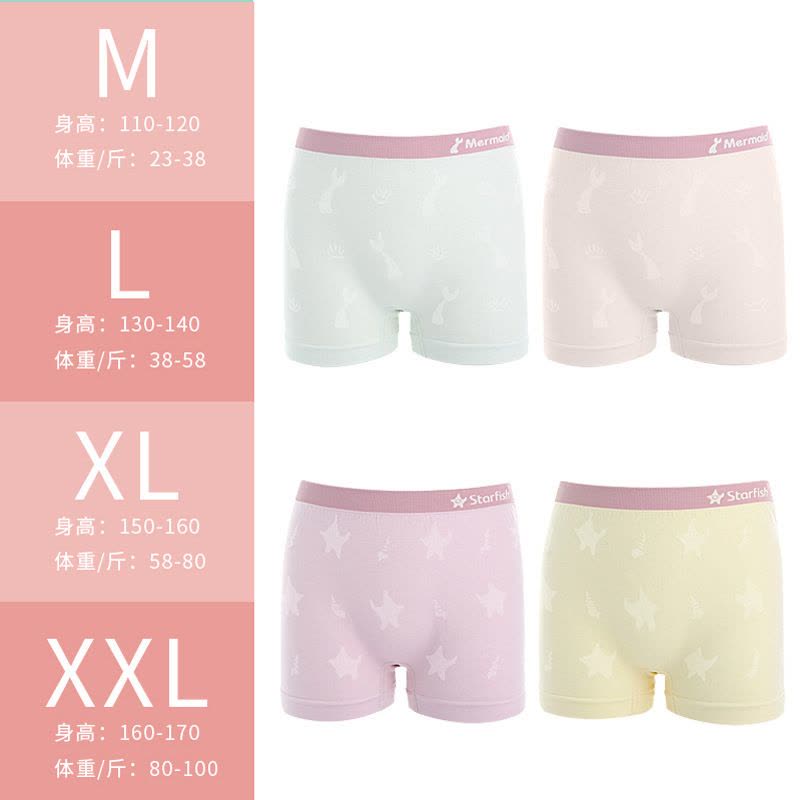 裸氨32无缝蚕丝平角儿童内裤女男无痕导湿透气排汗四角裤盒装图片