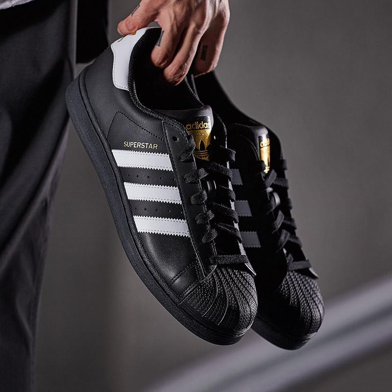 adidas阿迪达斯三叶草男子板鞋SUPERSTAR贝壳头休闲鞋B27136