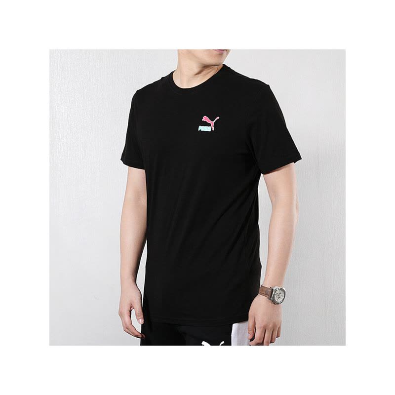 PUMA彪马男装短袖时尚涂鸦嘻哈Logo运动服体恤休闲圆领透气全棉T恤579124图片