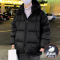 冬季新款鹅绒服黑金保暖外套连帽羽绒服男士大码休闲百搭男装外套