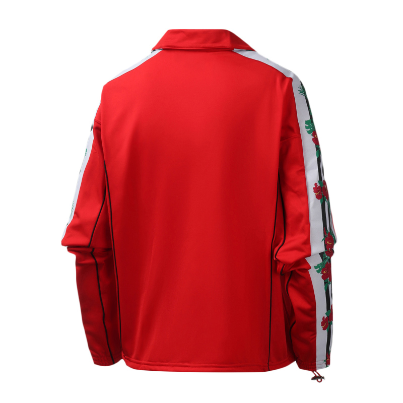 adidas阿迪达斯三叶草女装运动服印花三条纹夹克外套EH8726