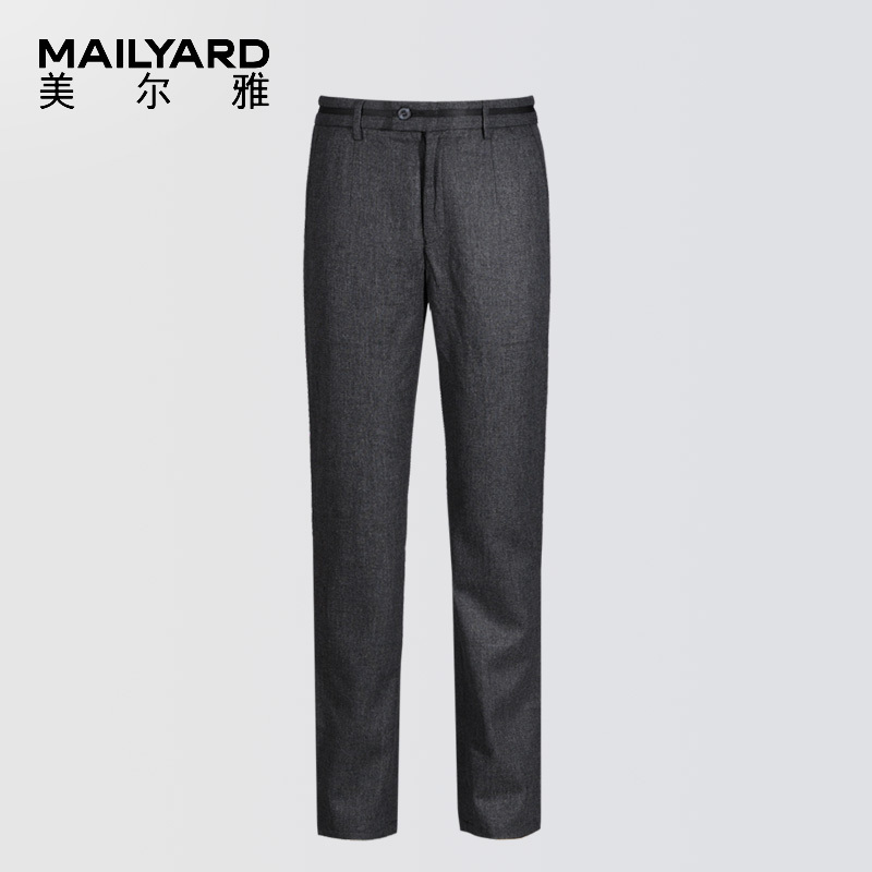 美尔雅(MAILYARD)男式休闲裤 秋冬羊毛商务西裤休闲裤 男士长裤子 007