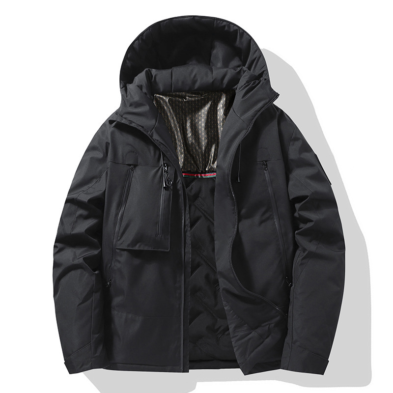 男装棉衣秋冬款加绒加厚保暖棉服防风防水爬山宽松棉衣冲锋衣男