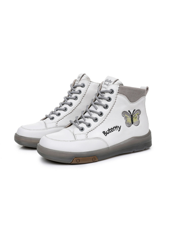 马丁靴女款25年新款短靴真皮秋冬高帮女小白鞋休闲百搭复古运动鞋