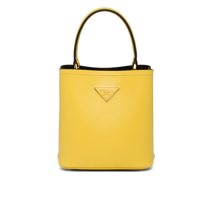 【预定】20春夏款PRADA Panier 皮革手提包1BA217 OOO 17*18*10.5CM图片