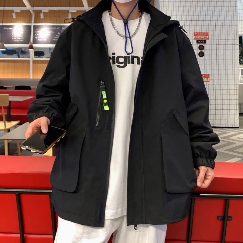 春秋新户外冲锋衣2024新款男工作服防风防水钓鱼登山服图片