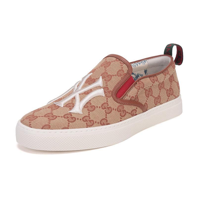 gucci古驰男士织物nyyankees休闲运动鞋5486839y9h0视频