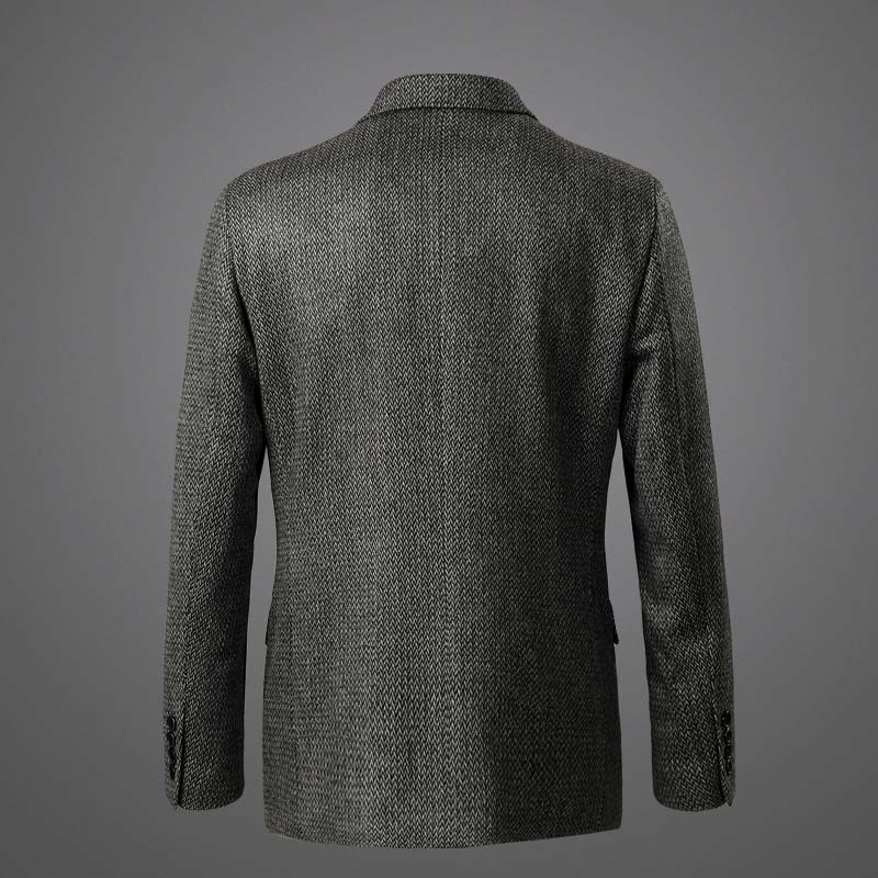 美尔雅mailyard西服单件羊毛商务休闲男式西服男士桑蚕丝西装上衣323