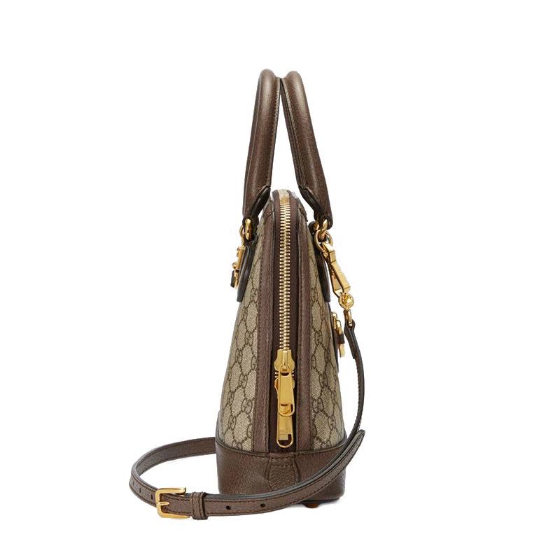 【预定】GUCCI 2020春夏新款 1955 马衔扣装饰单肩手提包621220 25*24*9CM图片