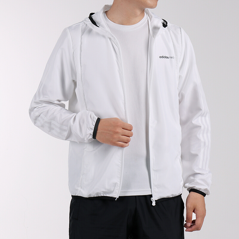 阿迪达斯（ADIDAS）男款运动服休闲舒适连帽夹克外套DU2406