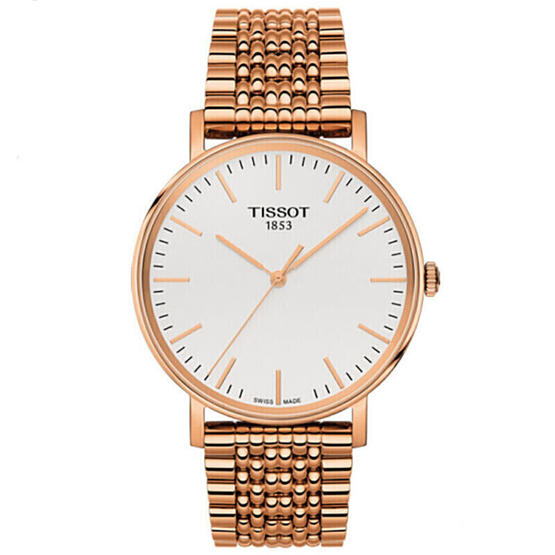天梭(TISSOT)手表 魅时系列简约时尚休闲男士石英手表