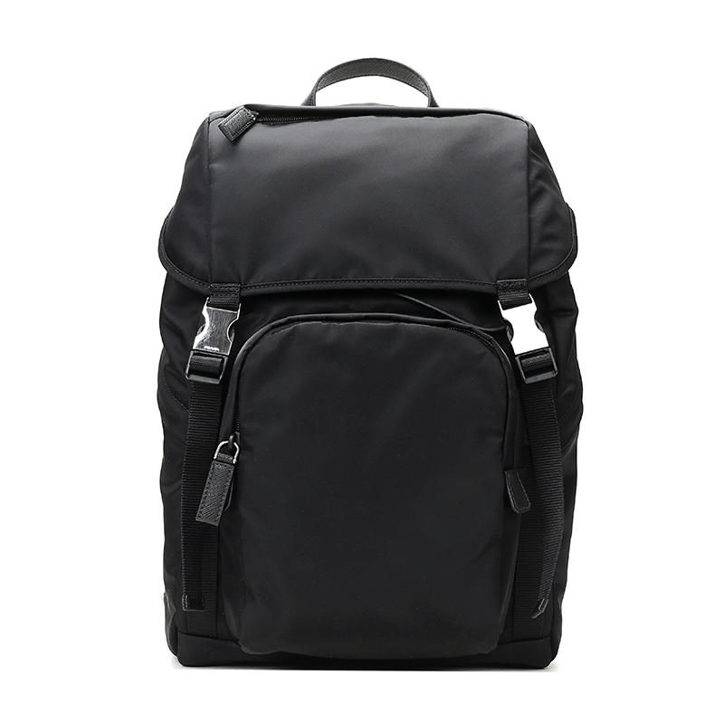 prada普拉达男士织物双肩包2vz135973vhoy视频