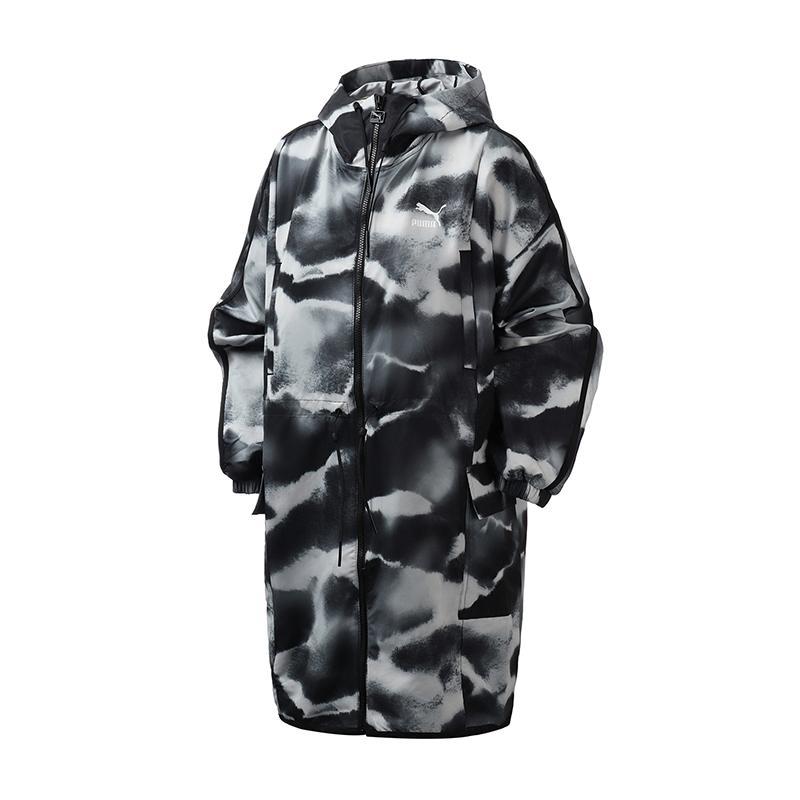 【自营】PUMA彪马女装运动服连帽休闲梭织外套夹克防风衣596844