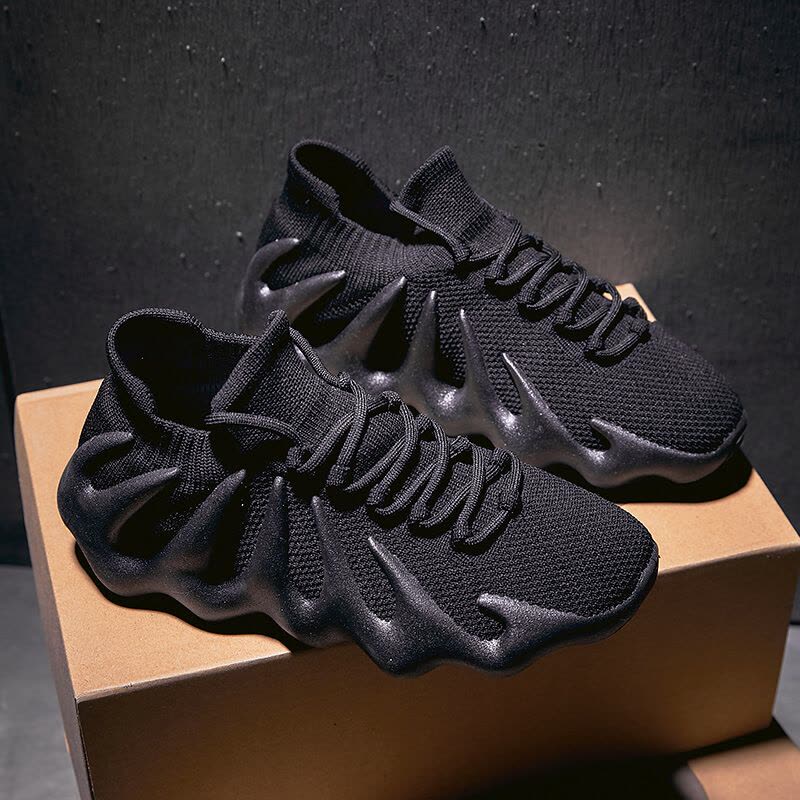 Ceba新款火山底椰子鞋2021夏季潮流飞织透气运动鞋个性低帮跑步女鞋图片