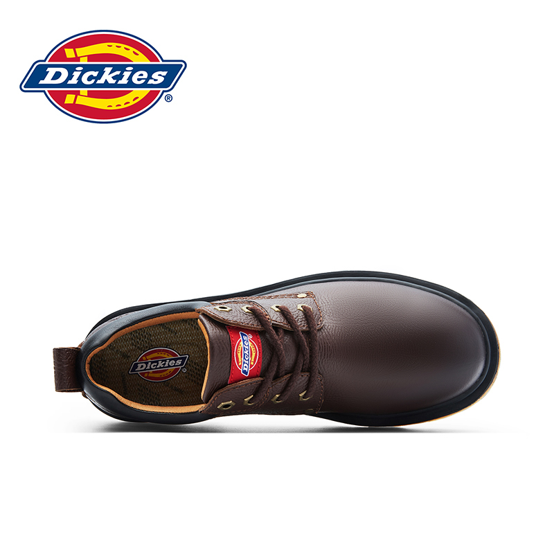 Dickies男鞋皮鞋2021春季新款低帮大头鞋英伦工装鞋真皮男休闲鞋203M50LXS68