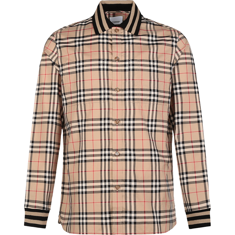 博柏利/巴宝莉 BURBERRY 男款 棉质长袖衬衫80501311