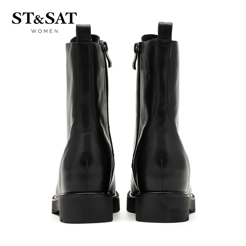 星期六（ST&SAT） 牛皮休闲短靴SS64117469