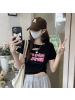 美式辣妹镂空短款T恤女夏季新款设计感修身显瘦短袖学生上衣
