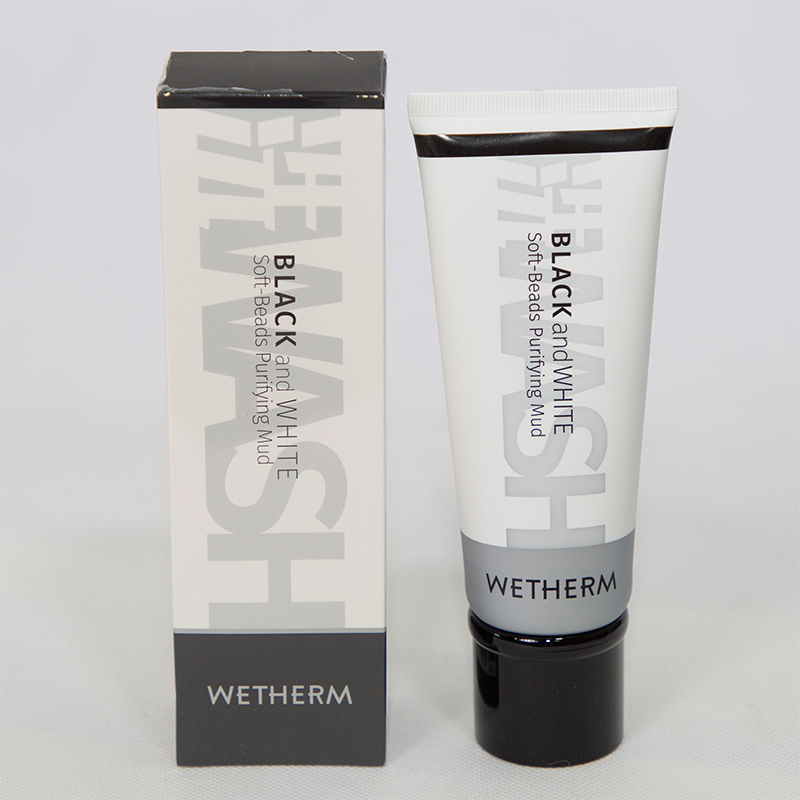 温碧泉WETHERM 黑白柔珠净化泥150g 深层清洁毛孔保湿控油洁面乳女各种肤质