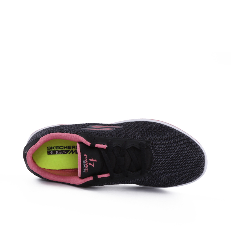 SKECHERS斯凯奇GO WALK 4女士轻质绑带健步鞋运动鞋14175/BKPK