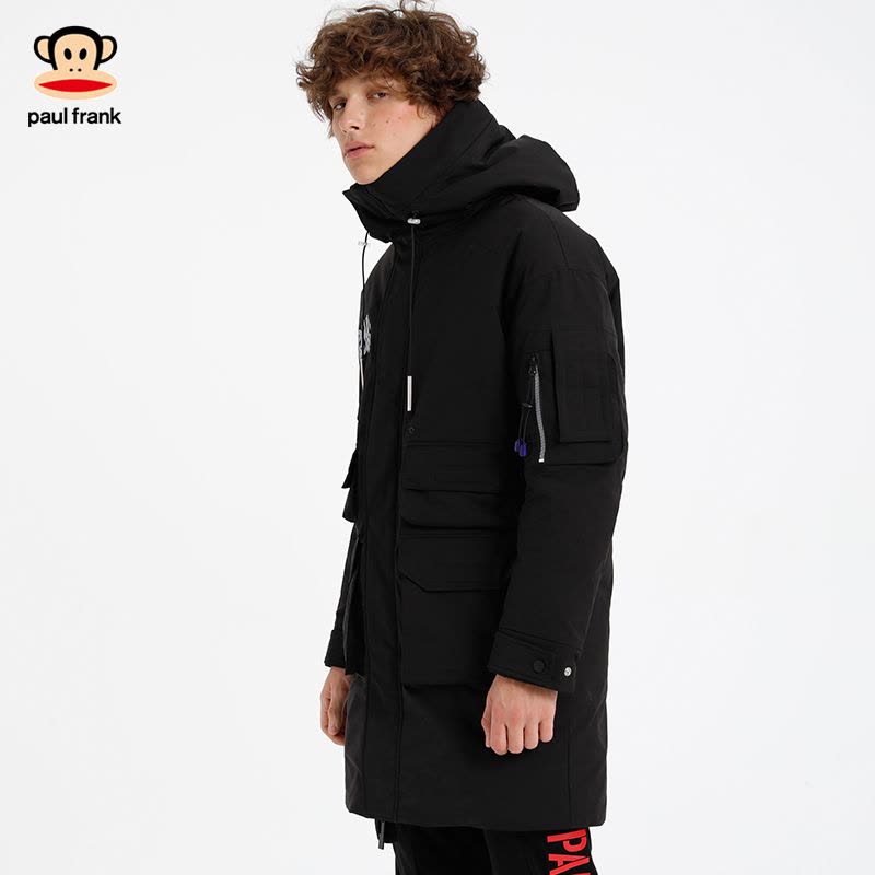Paul Frank/大嘴猴冬季羽绒服男装中长款保暖休闲外套潮X图片