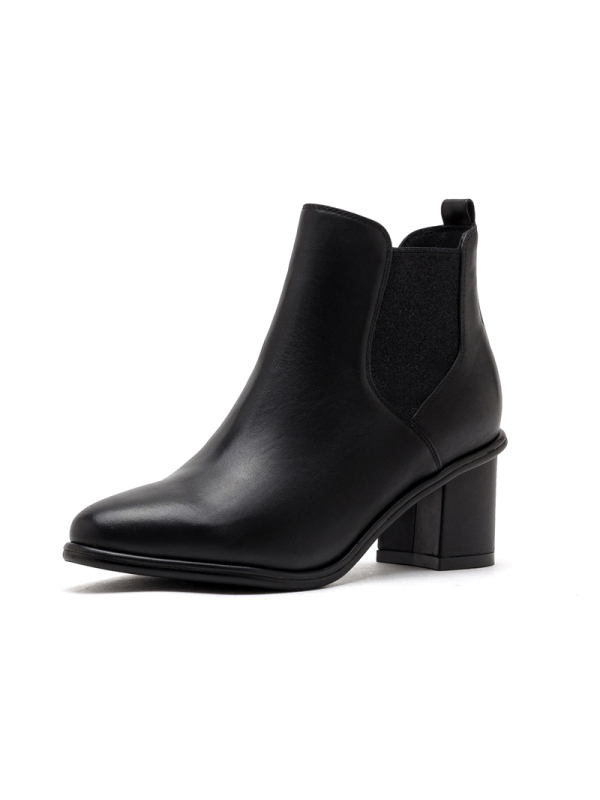 星期六(ST&SAT)新款女高跟粗跟切尔西靴短靴女SS94116673