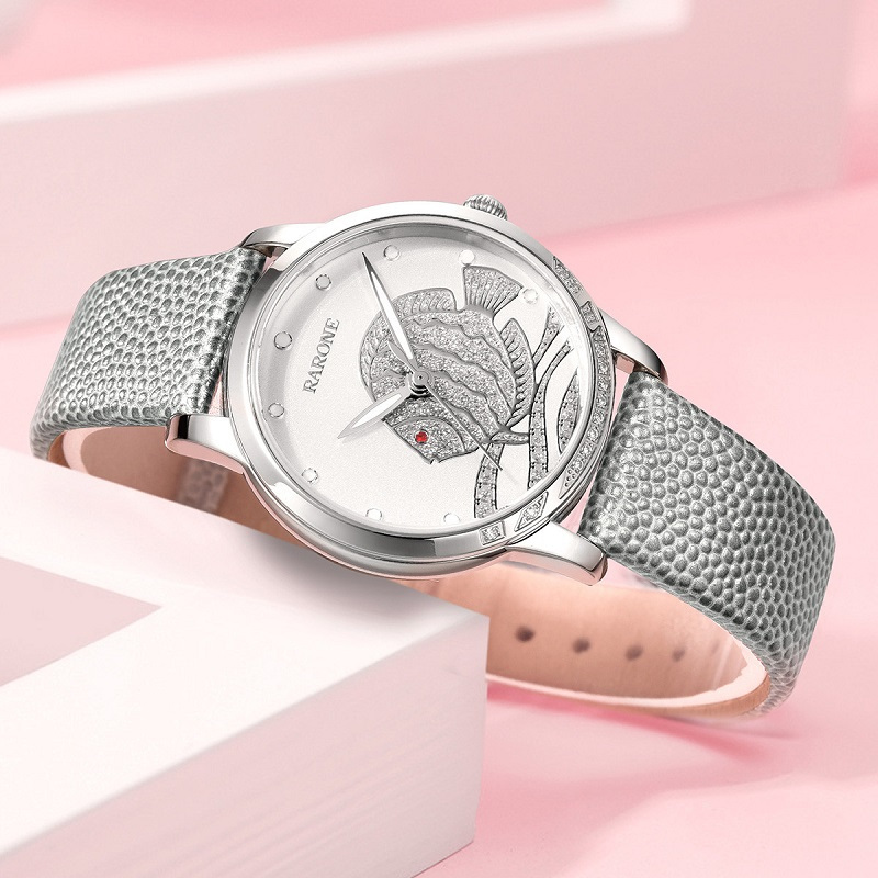 雷诺女学生手表海洋鱼女士石英手表皮带清新活泼腕表8600148