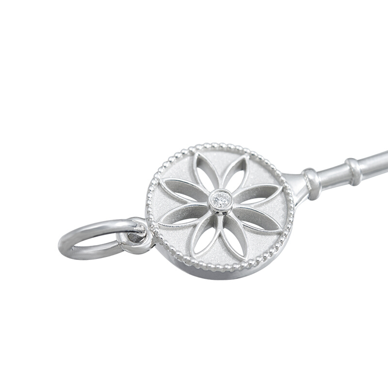 蒂芙尼 Tiffany & Co. 简约雏菊钥匙银色吊坠大号 26887666