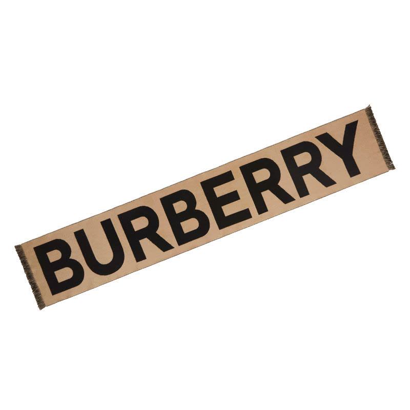 预订BURBERRY\博柏利 徽标提花有机羊毛围巾 33*188CM图片